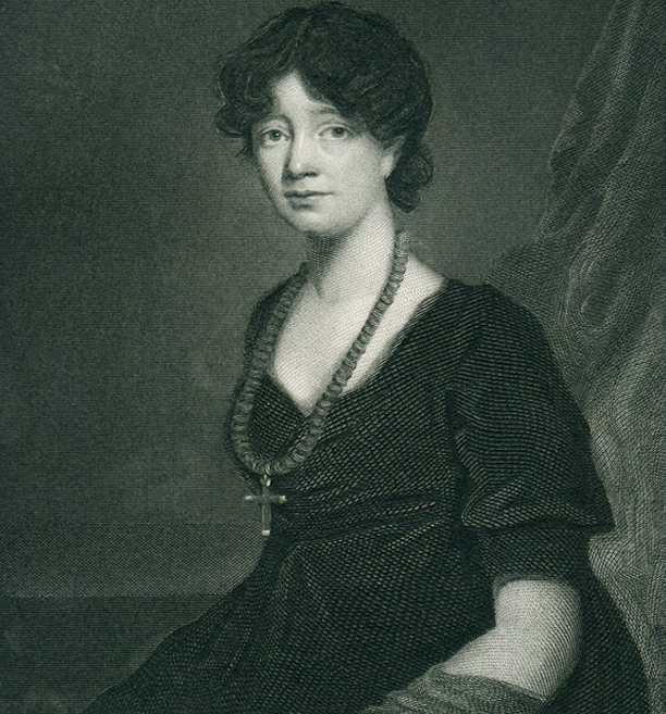 Charlotte Charpentier, wife of Sir Walter Scott, engraved by G.B. Shaw in 1845. Credit to Britton Images