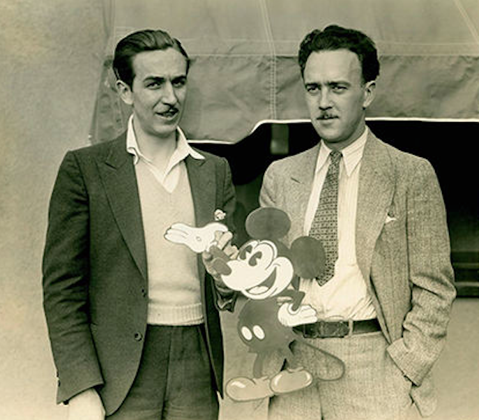 Ub Iwerks and Walt Disney. Credit to Walt Disney Archives