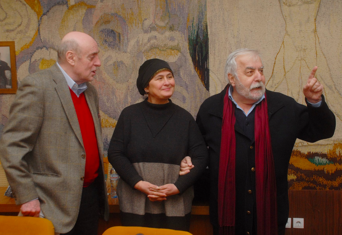 Valeri Asatiani, Makvala Gonashvili, and Nugzar Popkhadze (L-R). Credit: Jemal Kasradze