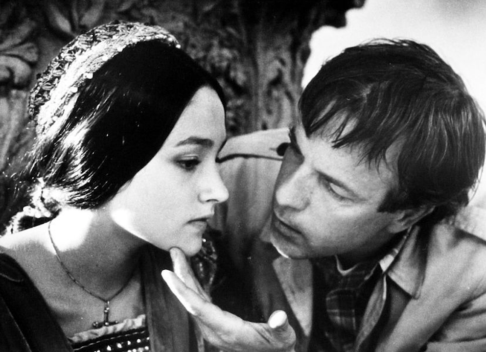 Franco Zeffirelli (right) directs Olivia Hussey (left) in Romeo and Juliet. Credit: A Certain Cinema