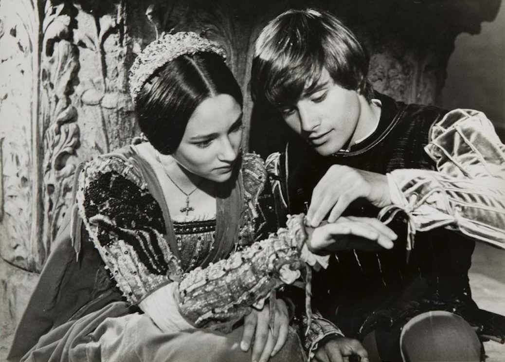 Olivia Hussey and Leonard Whiting on the set of Romeo and Juliet. Credit: Genni/Tuscany Holiday rent