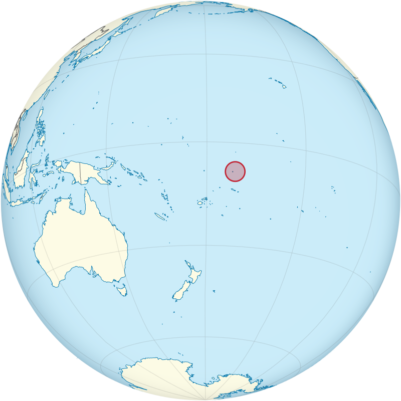 Tokelau on the Globe